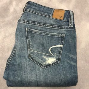 American Eagle Skinny Ripped Jeans | size:2